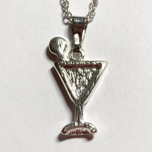 Martini Glass Drink Cocktail Zipper Pull & Purse Bag Charm  Great whimsical addi - Picture 6 of 9